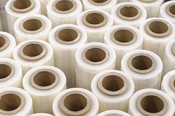 Rolls of stretch film used for pallet wrapping